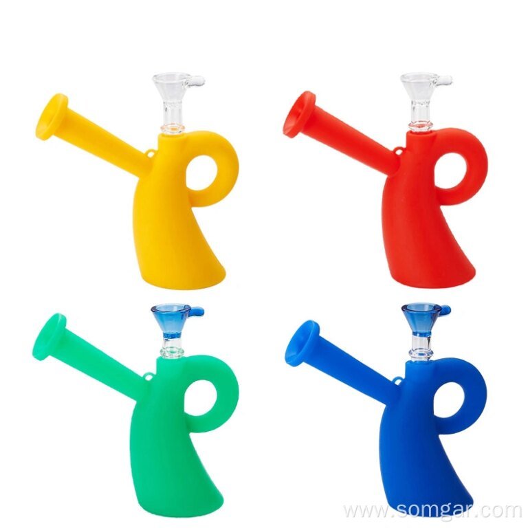 XY104SC-10 Silicone water pipe glass smoking weed Tobacco