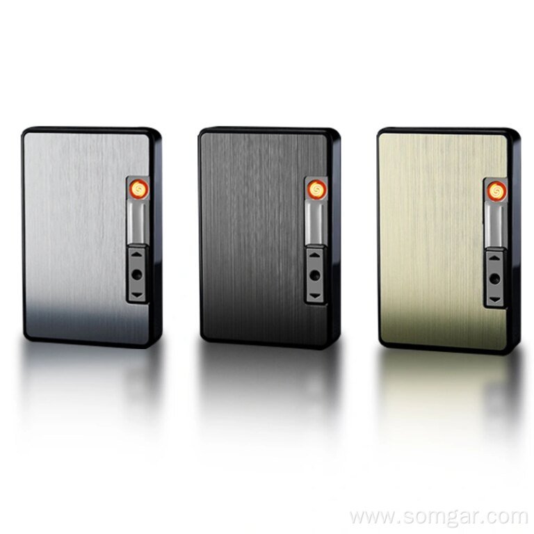 CC261457 automatic cigarette case with lighter tobacco