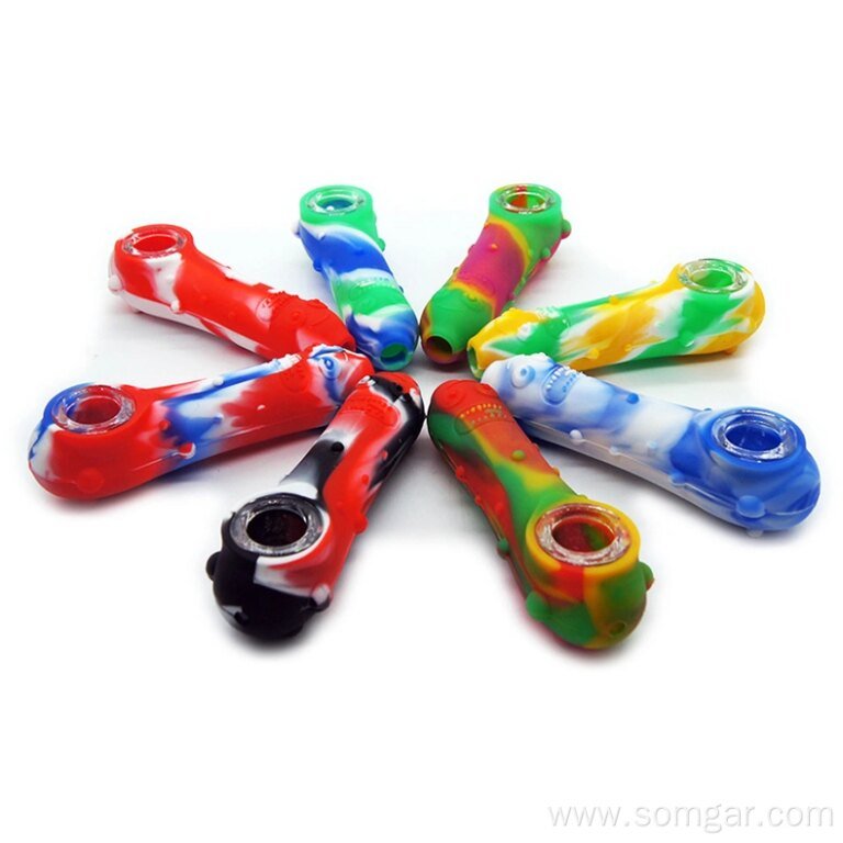 XY104SJ-08 Silicone smoking pipe for hookah weed accessories