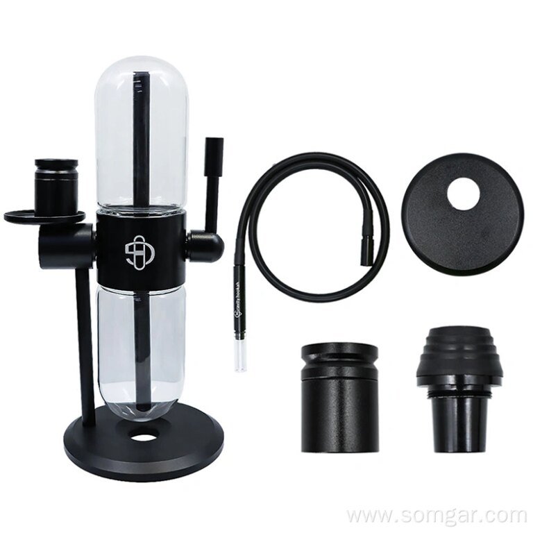 XY46GH01 360 Degree Rotation Capsule Glass Shisha