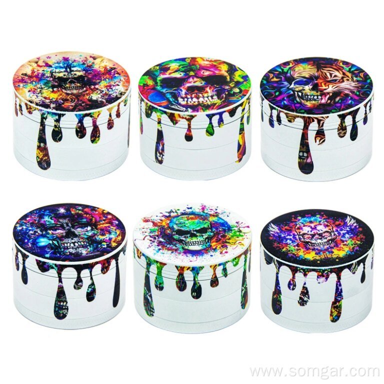 GZ010554-UVSKULL metal herb smoke tobacco accessories