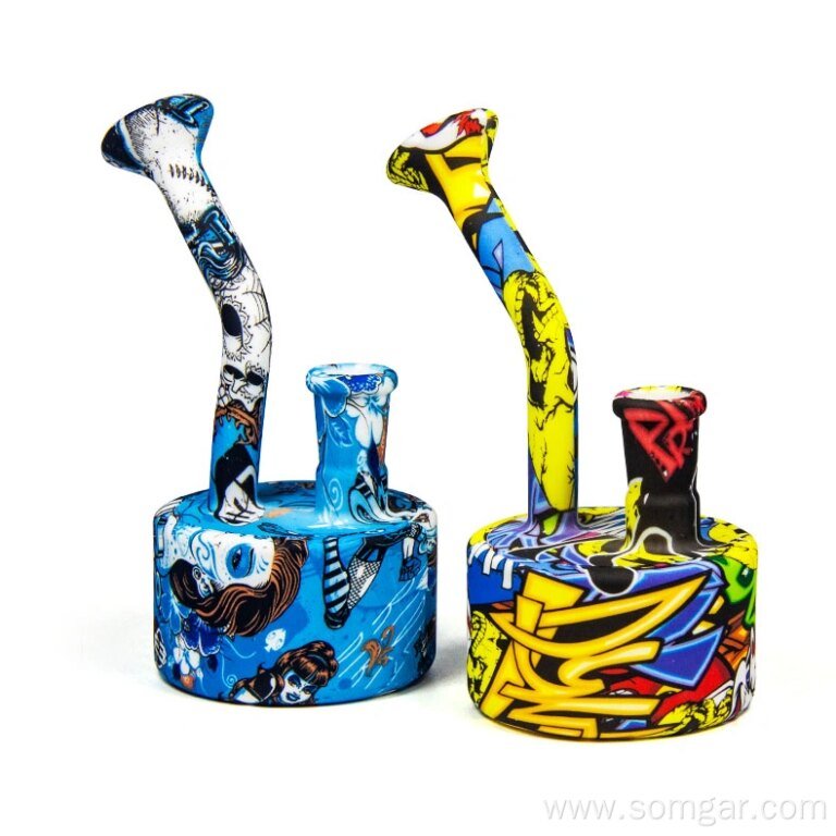 XY76HSG006 Silicone water pipe smoking for herb weed