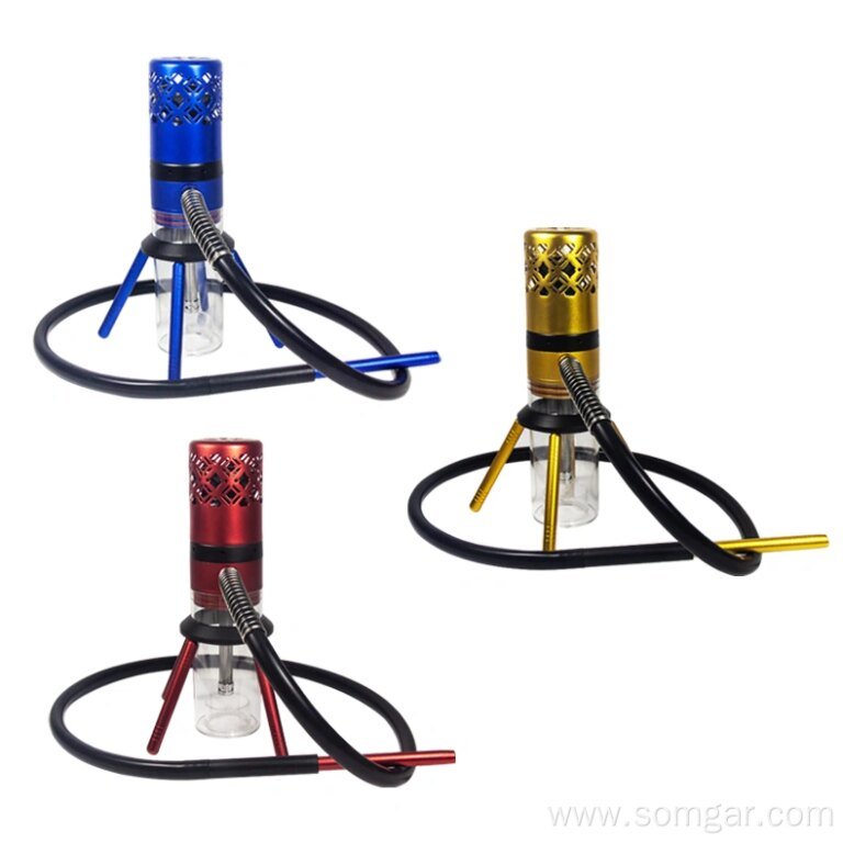 HK11MN01 Arab Hookah Set Glass Aluminum Shisha Hookah