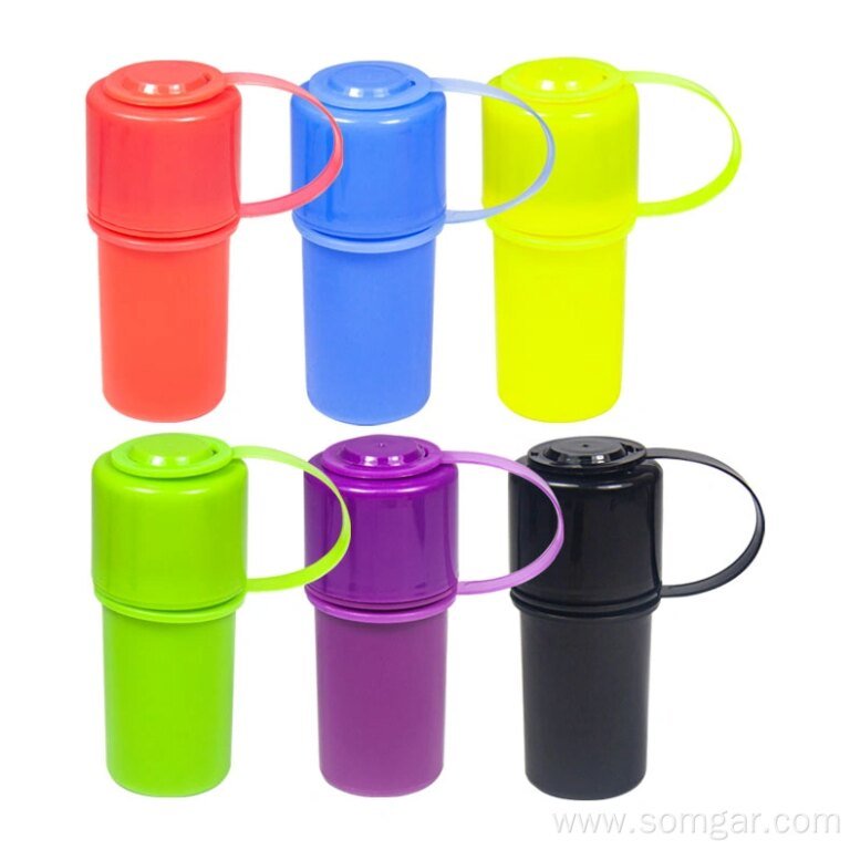 GP1222103 Tobacco Plastic Cigarette Grinder Storage Bottle